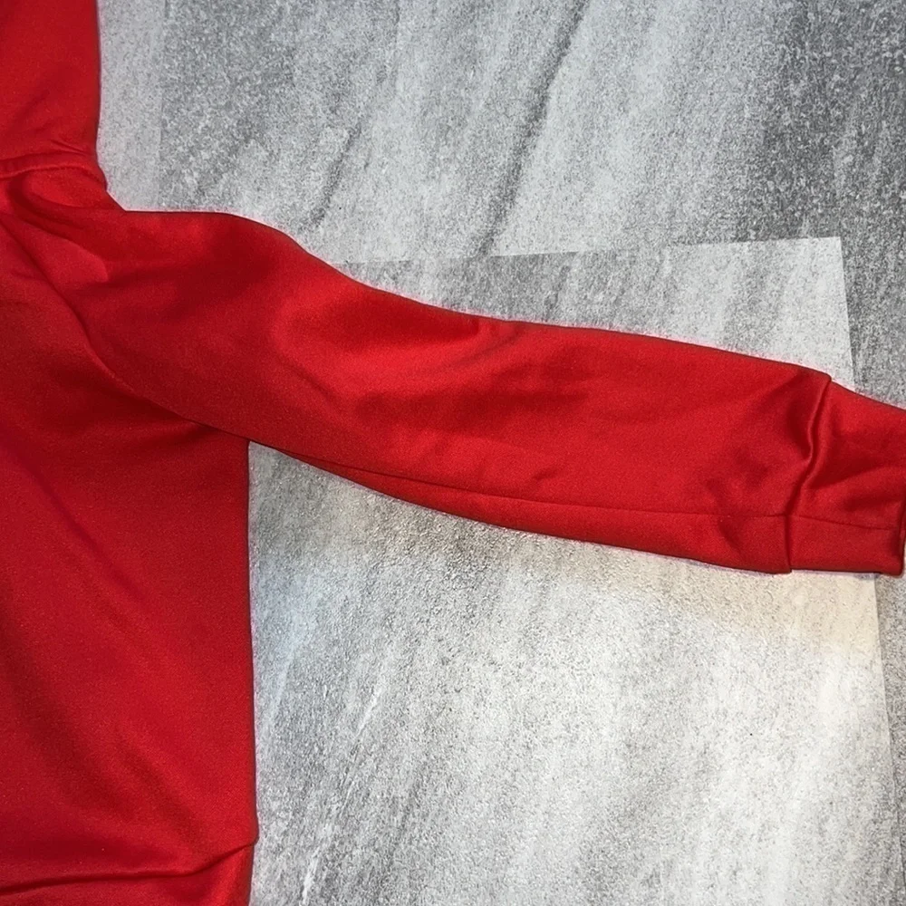 Red Nike zip up hoodie‎ size 3T Dri Fit, used excellent condition unisex